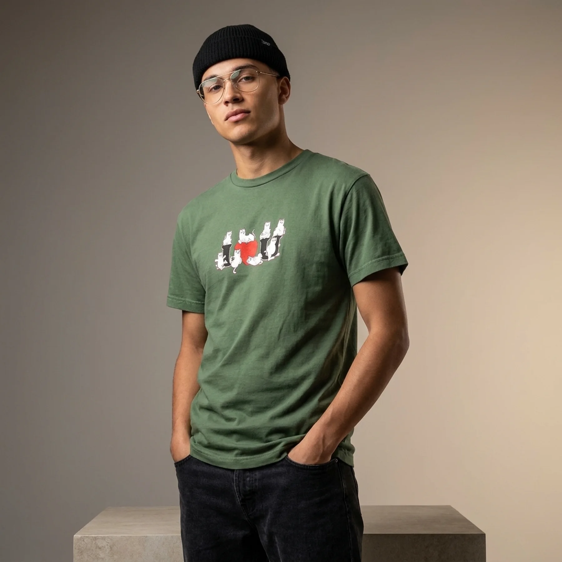 Футболка чоловіча Ripndip I Love U T Shirt Green (115972050)