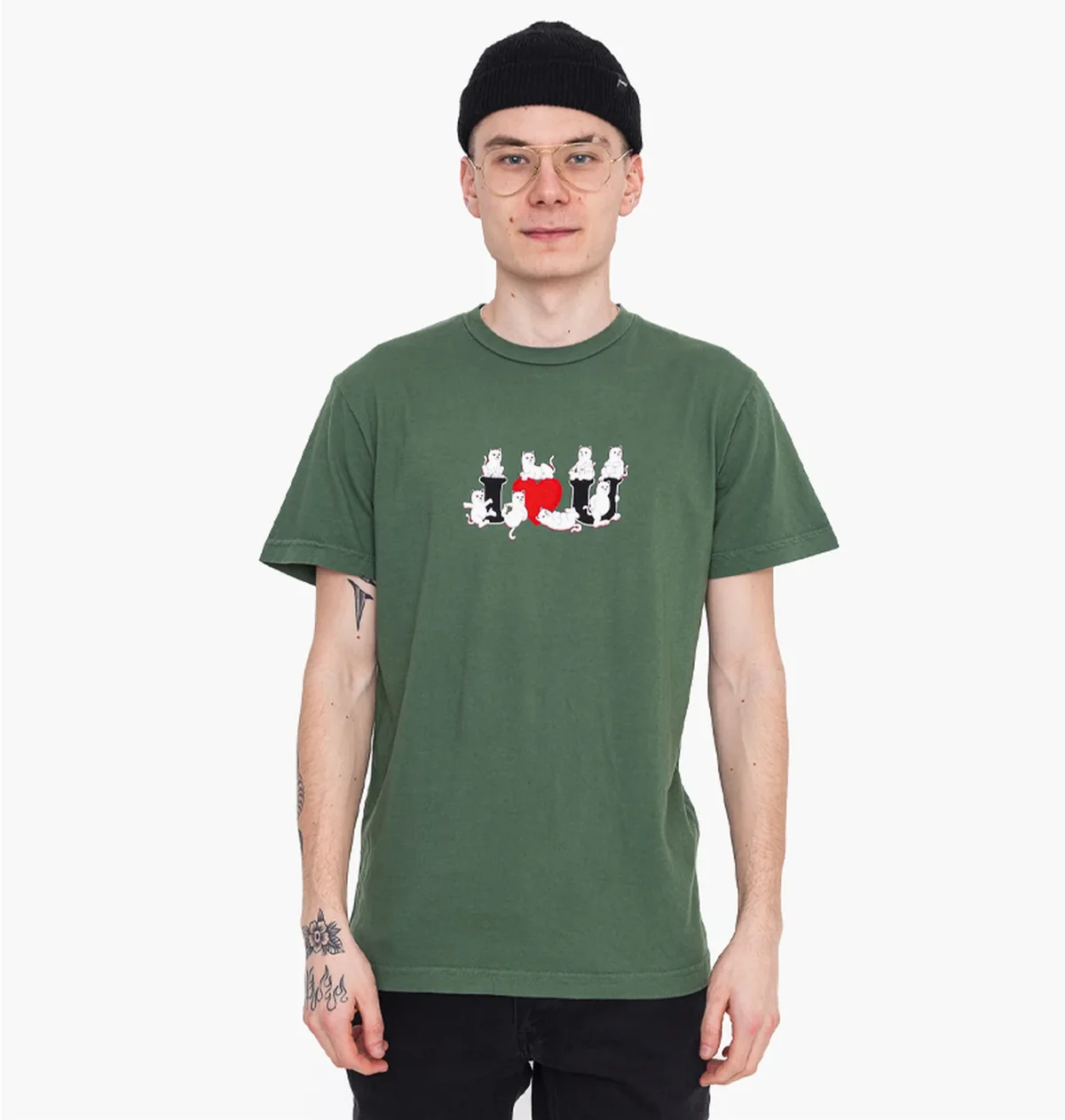 Футболка чоловіча Ripndip I Love U T Shirt Green (115972050)