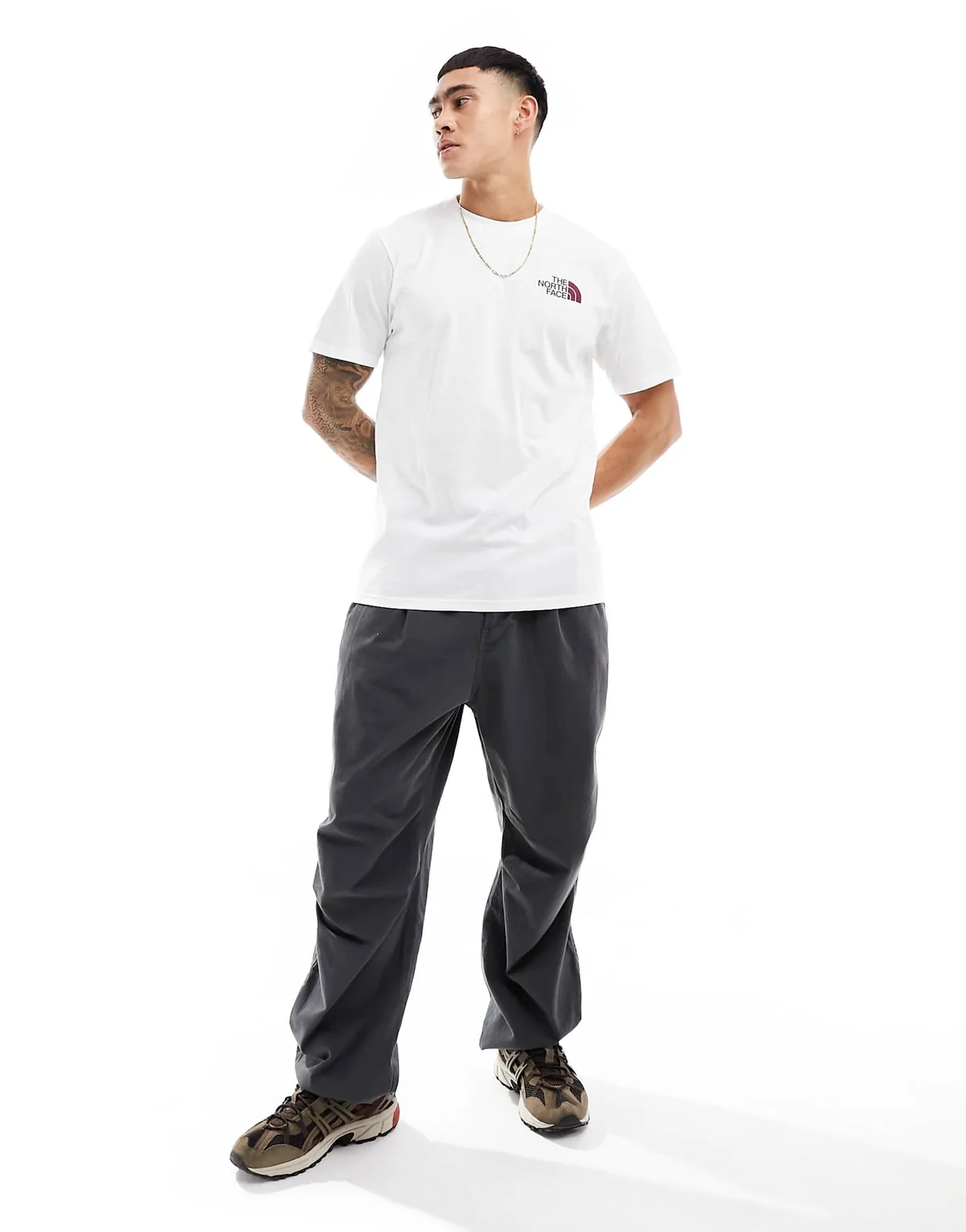 Футболка чоловіча The North Face Box Swirl Back Print T-Shirt In White Exclusive (NF0A89EAFN41)