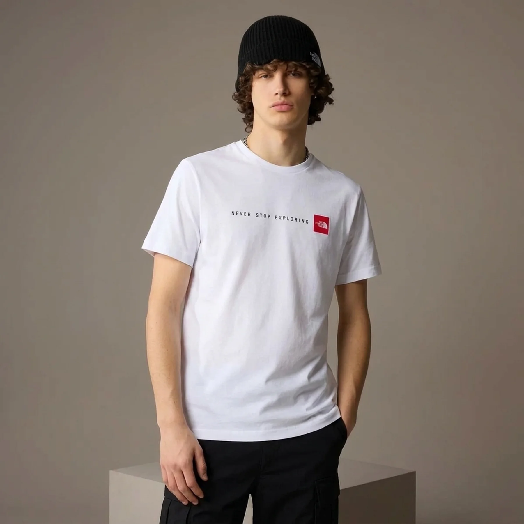 Футболка чоловіча The North Face Never Stop Exploring Tee White (0A87NSFN41)