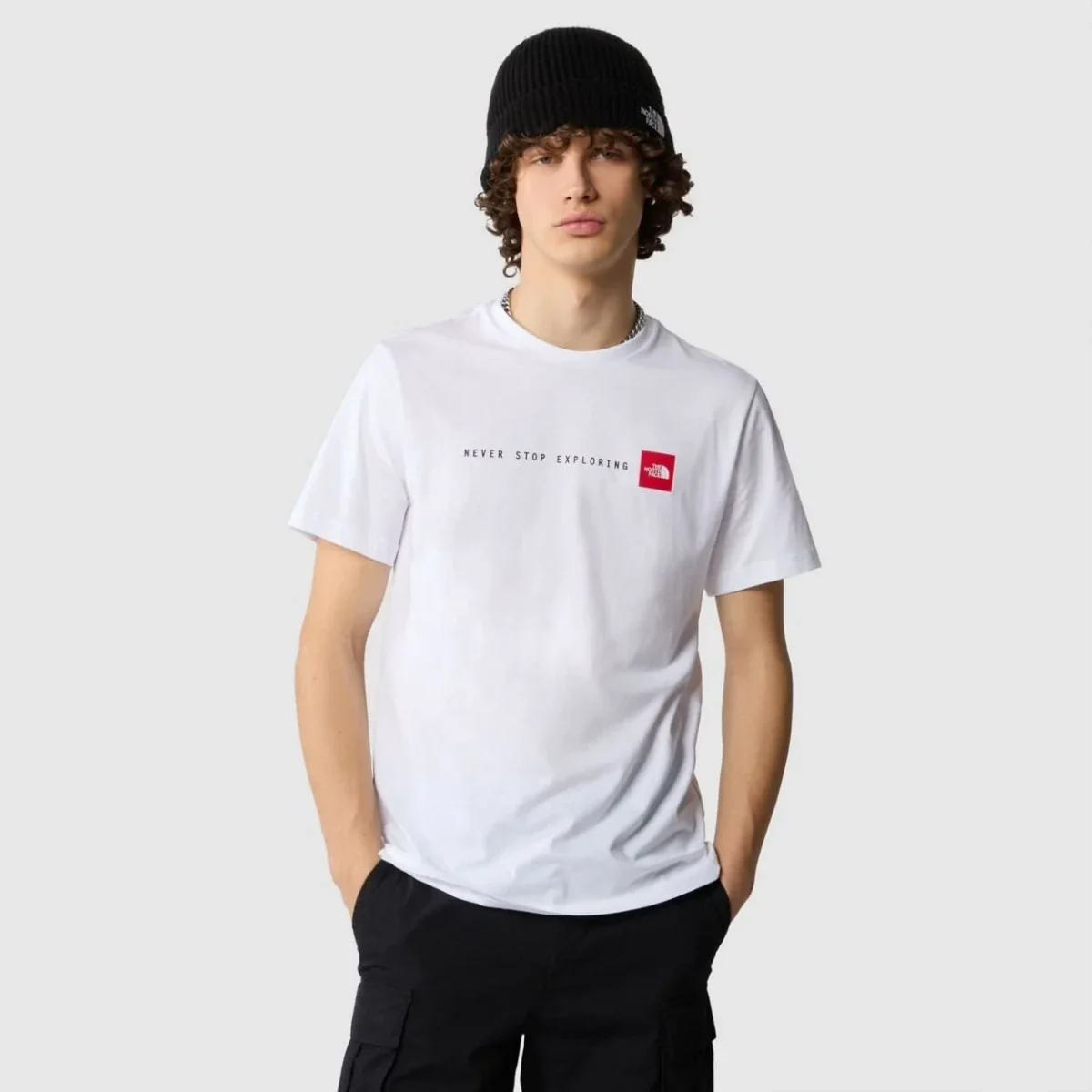 Футболка чоловіча The North Face Never Stop Exploring Tee White (0A87NSFN41)
