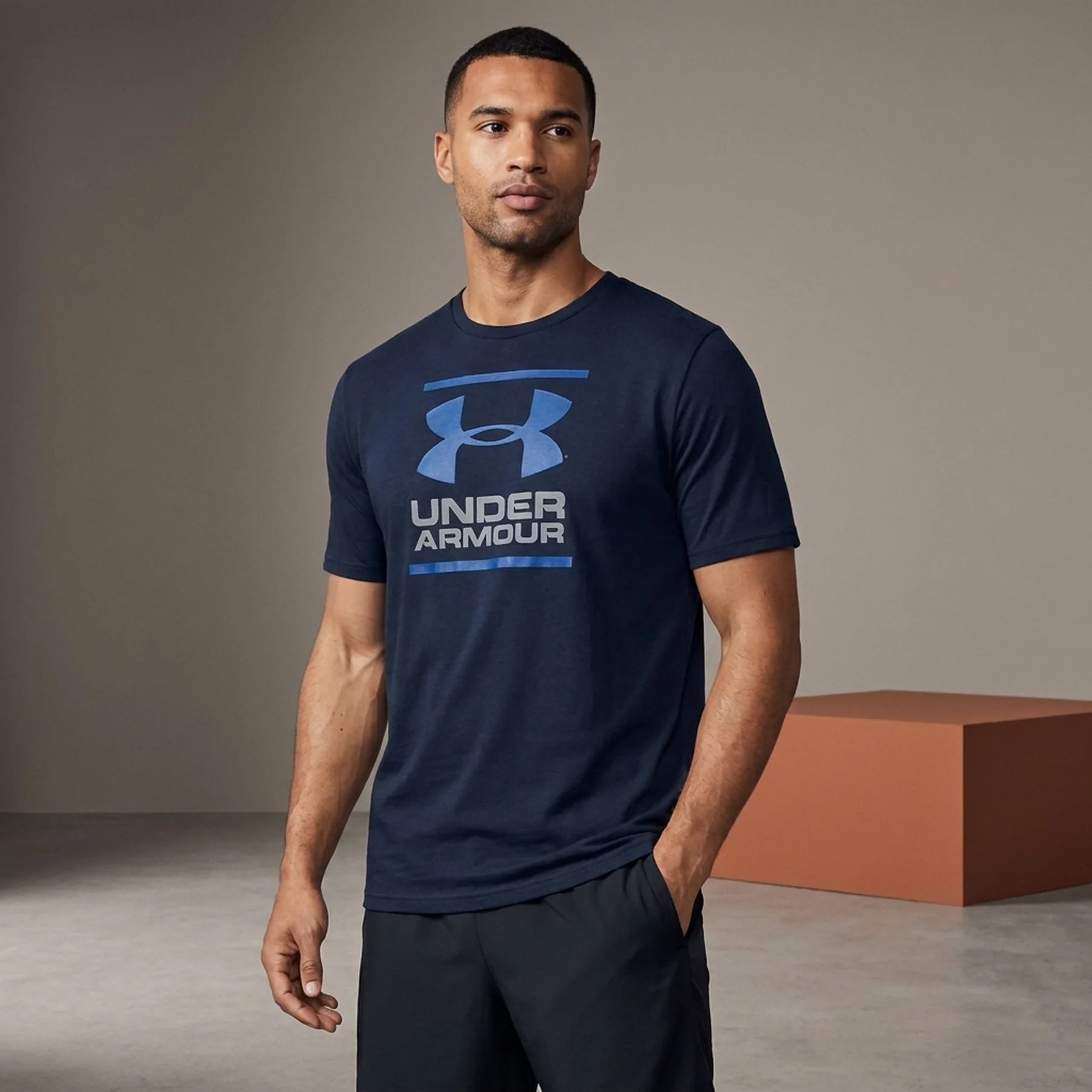 Футболка чоловіча Under Armour Gl Foundation Ss T Blue (1326849-408)