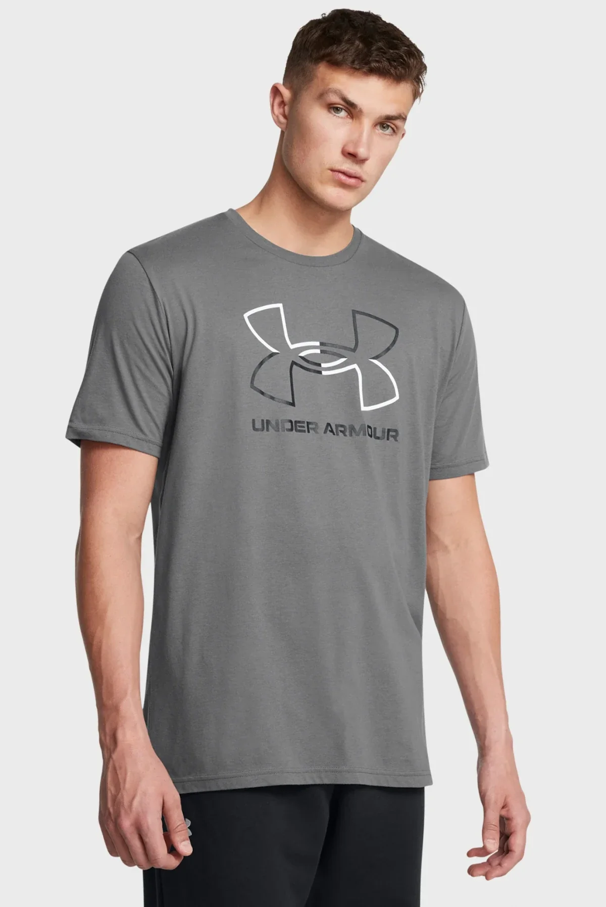 Футболка чоловіча Under Armour Gl Foundation Update Ss Grey (1382915-028)