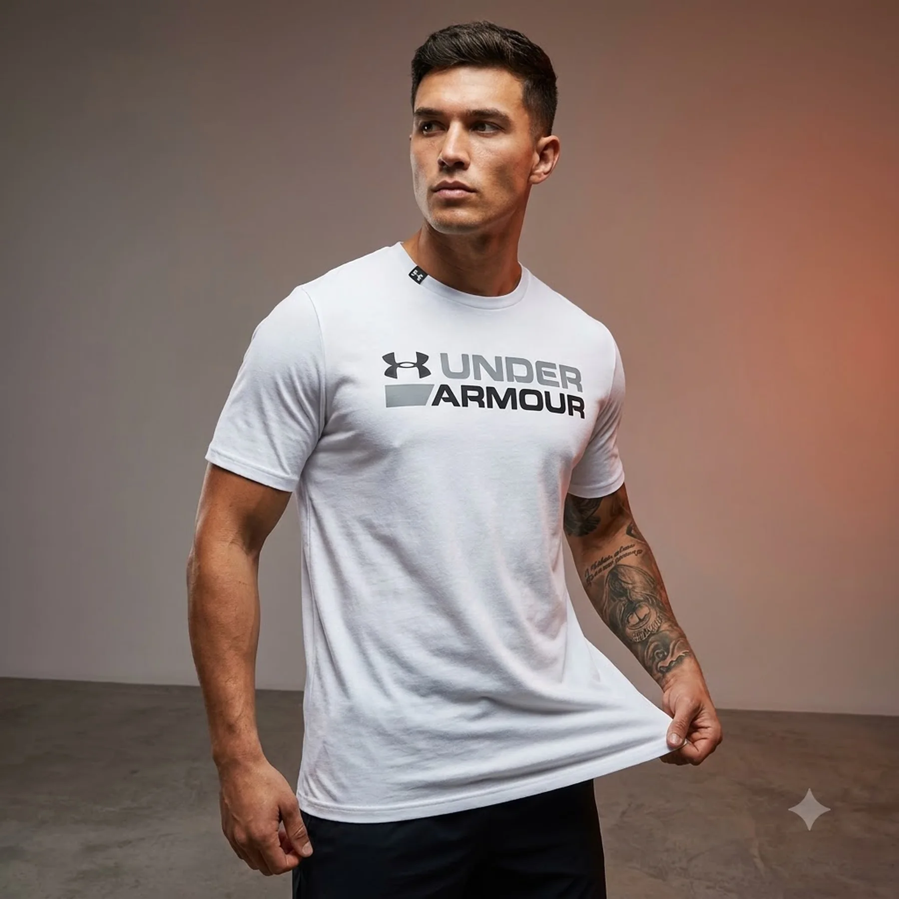 Футболка чоловіча Under Armour Gl Foundation Update Ss White (1382915-100)