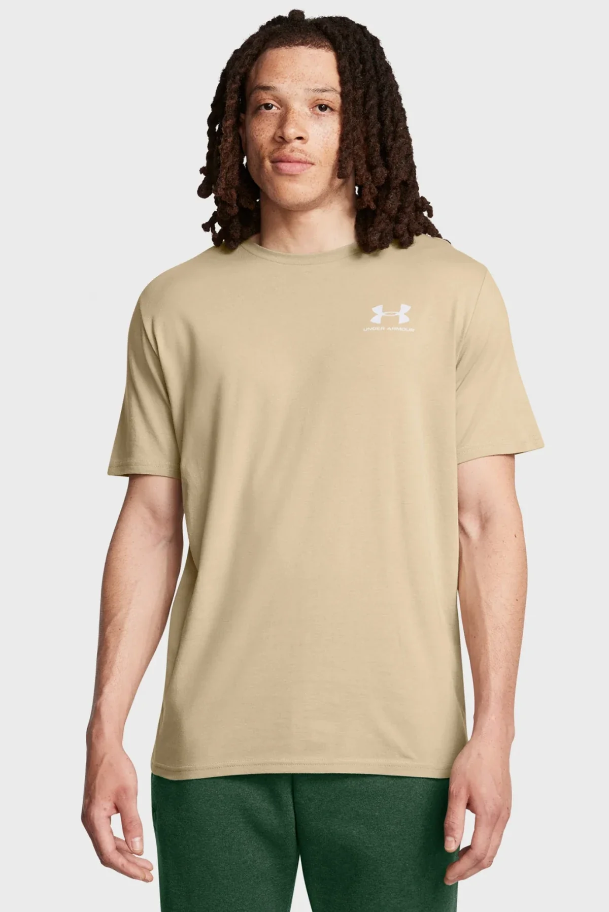 Футболка чоловіча Under Armour Sportstyle Lc Ss Beige (1326799-300)