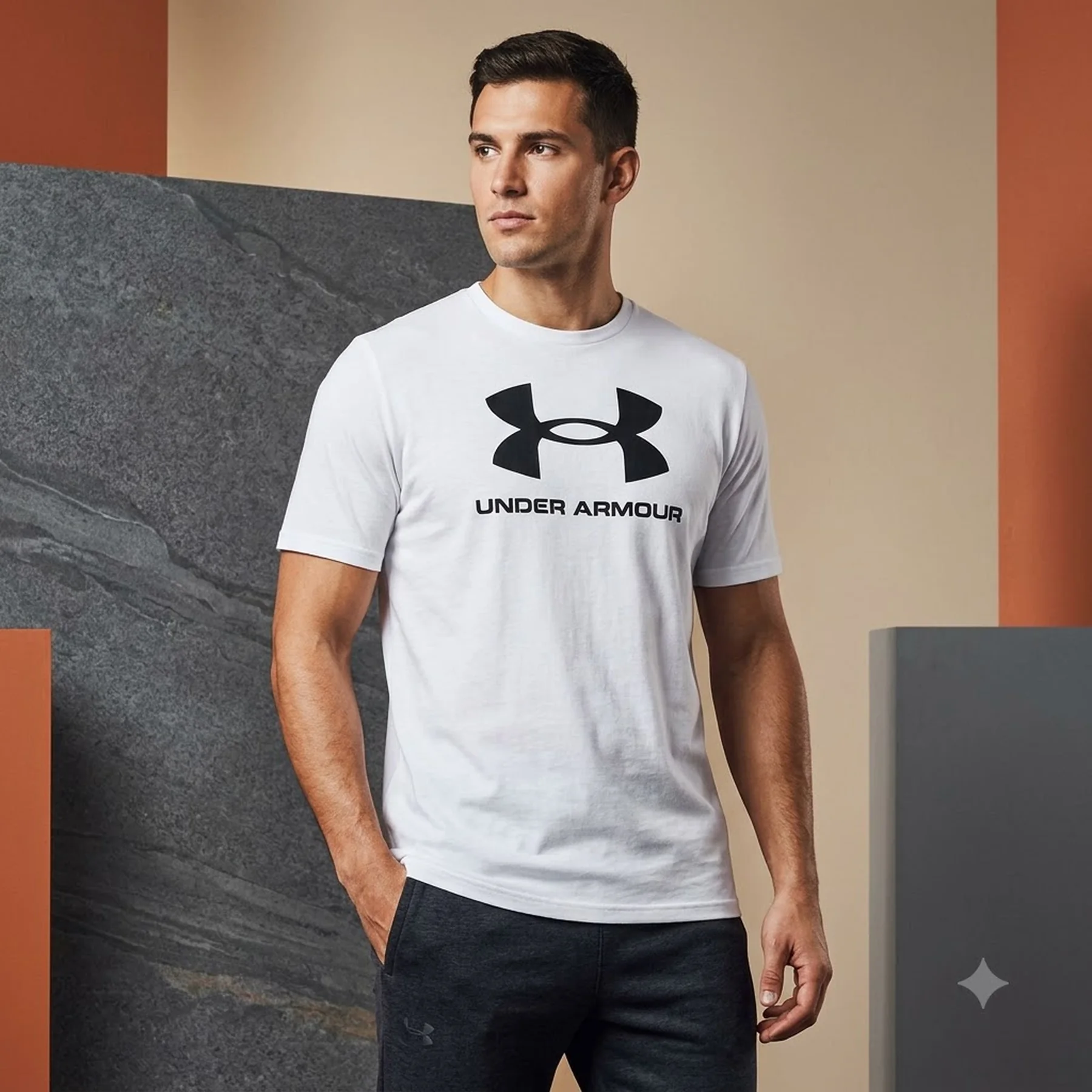 Футболка чоловіча Under Armour Sportstyle Logo Tshirt (1382911-100)
