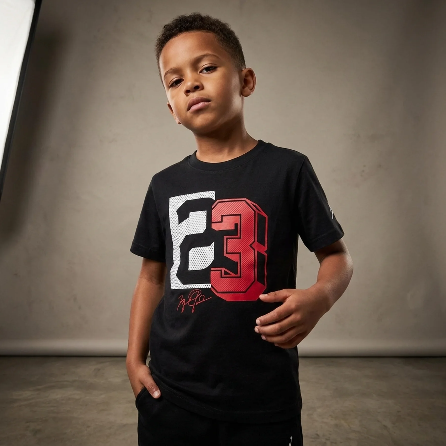 Футболка дитяча Jordan T-Shirt 23 Mesh Black (95D782-023)