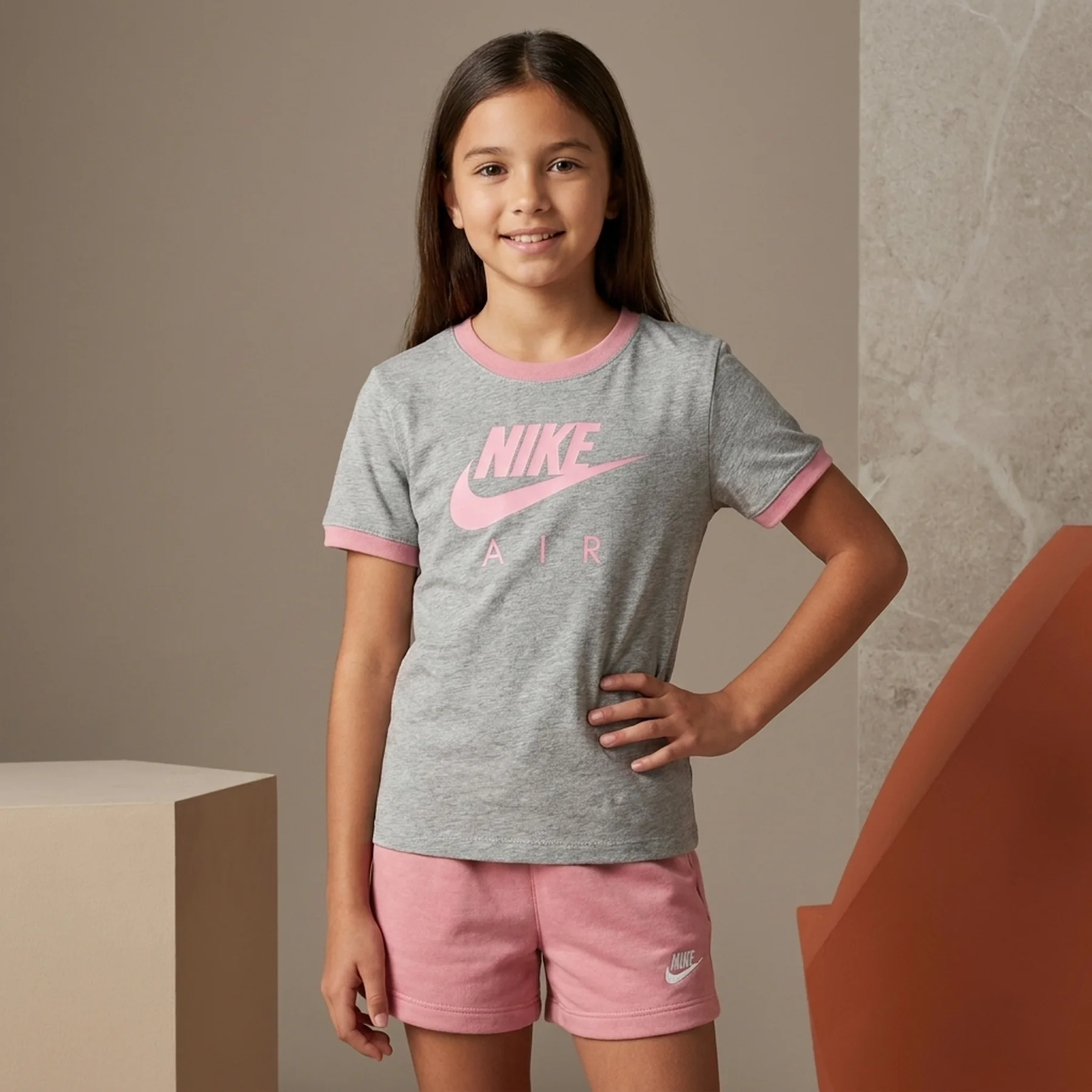 Футболка дитяча Nike G Nsw Tee Ringer Air Grey (DO4641-051)