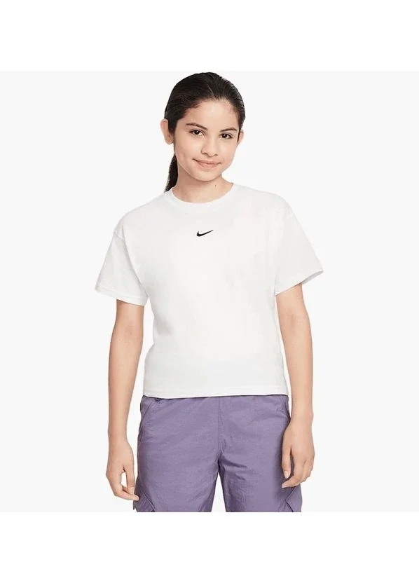 Футболка дитяча Nike Sportswear Essential Older Kids' (Girls') T-Shirt (FZ5559-100)