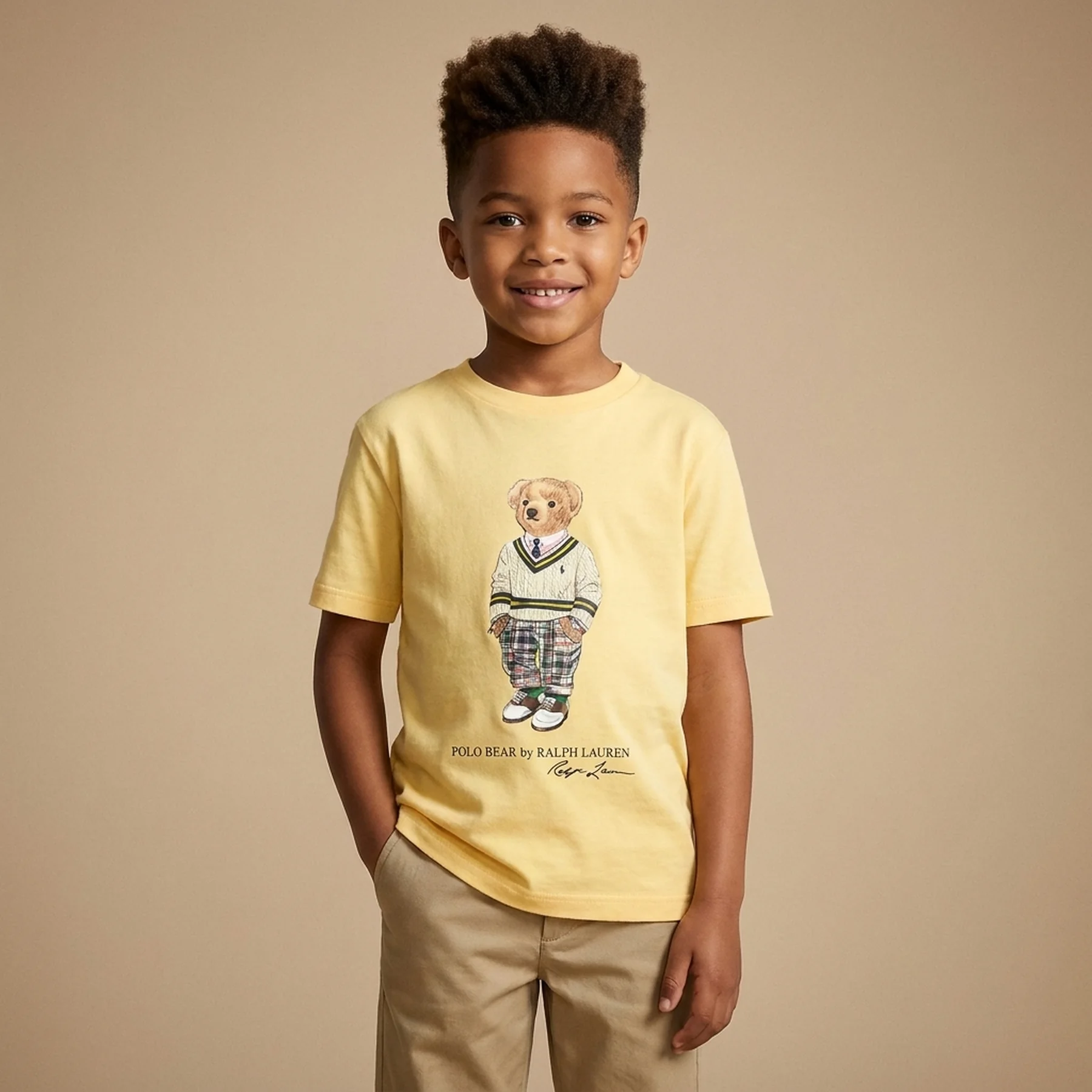 Футболка дитяча Polo Ralph Lauren Regular Fit Yellow (323853828016)