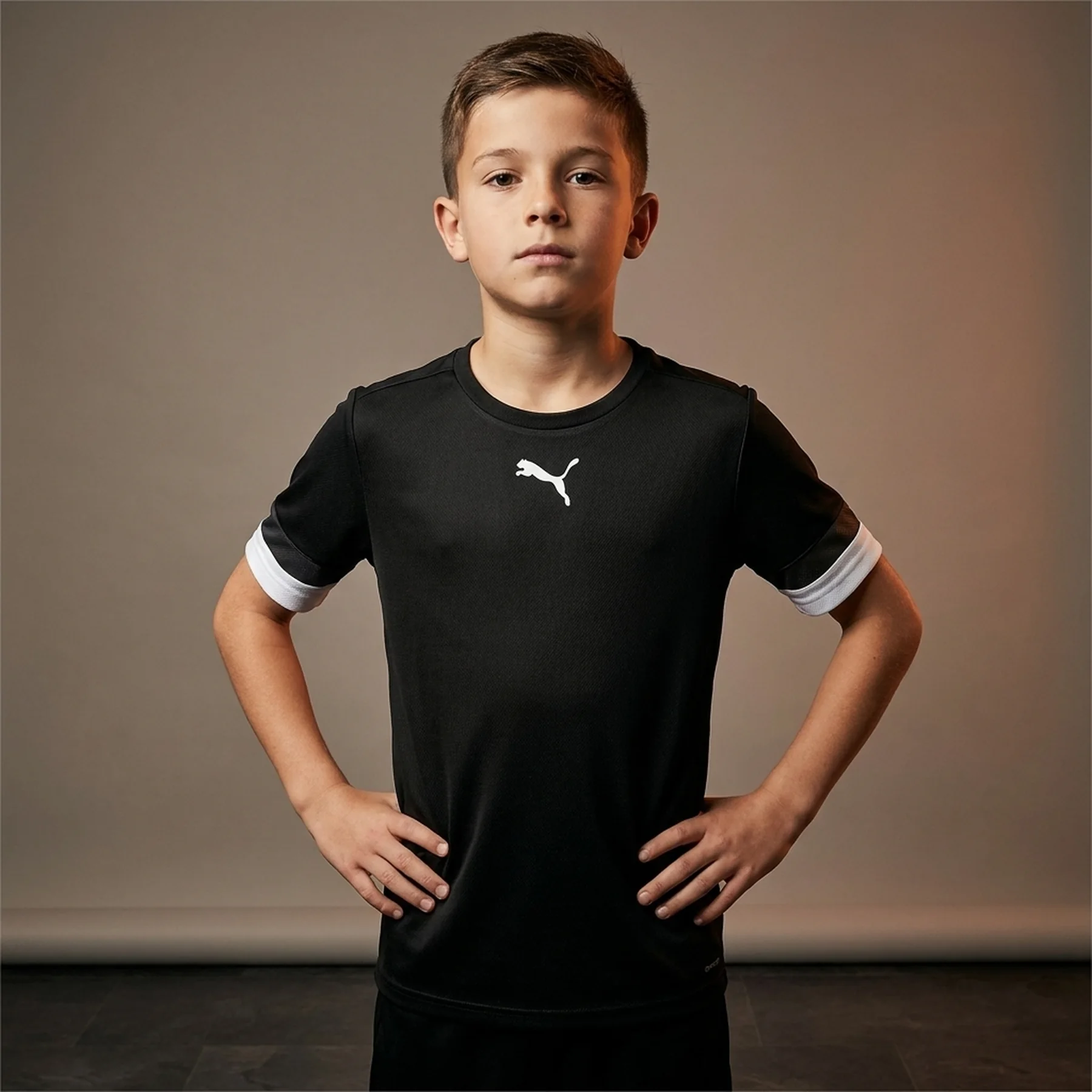 Футболка Puma teamRISE Jersey Jr чорний дитячий 128 см (704938-03)