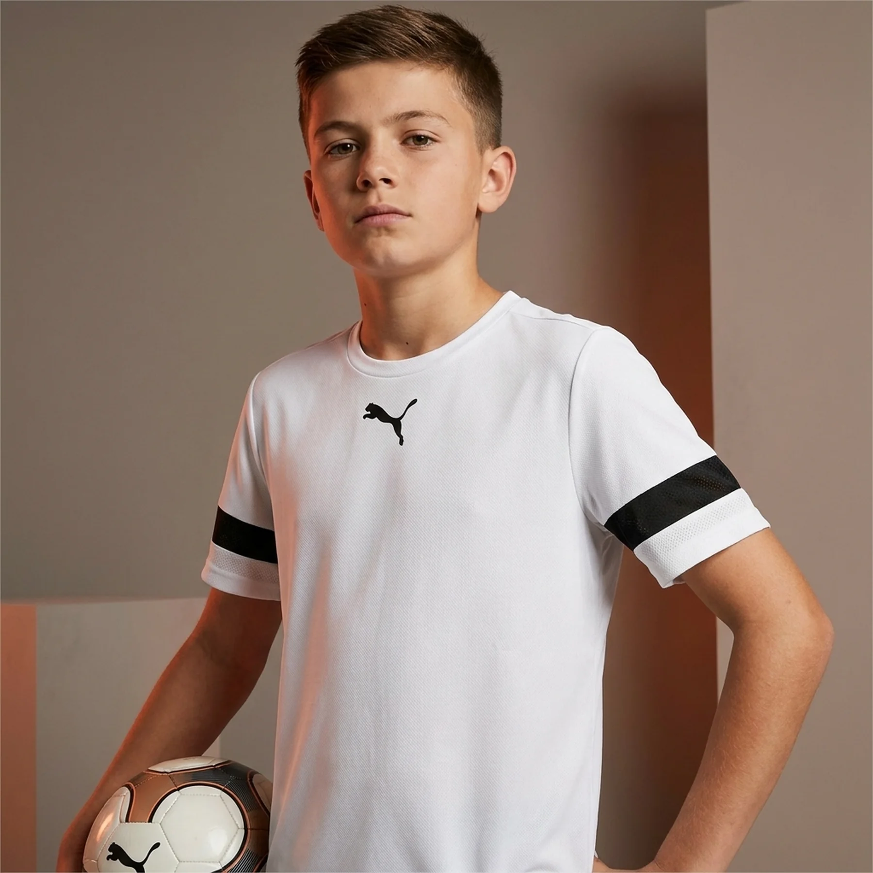 Футболка Puma teamRISE Jersey Jr білий Діт 140 см