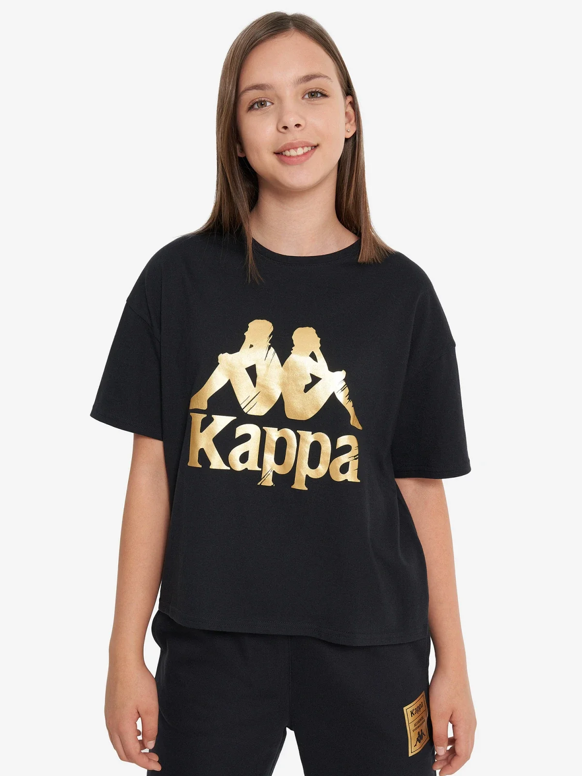Футболка для дівчаток 134207KAP-99 Kappa 146-152 Чорний
