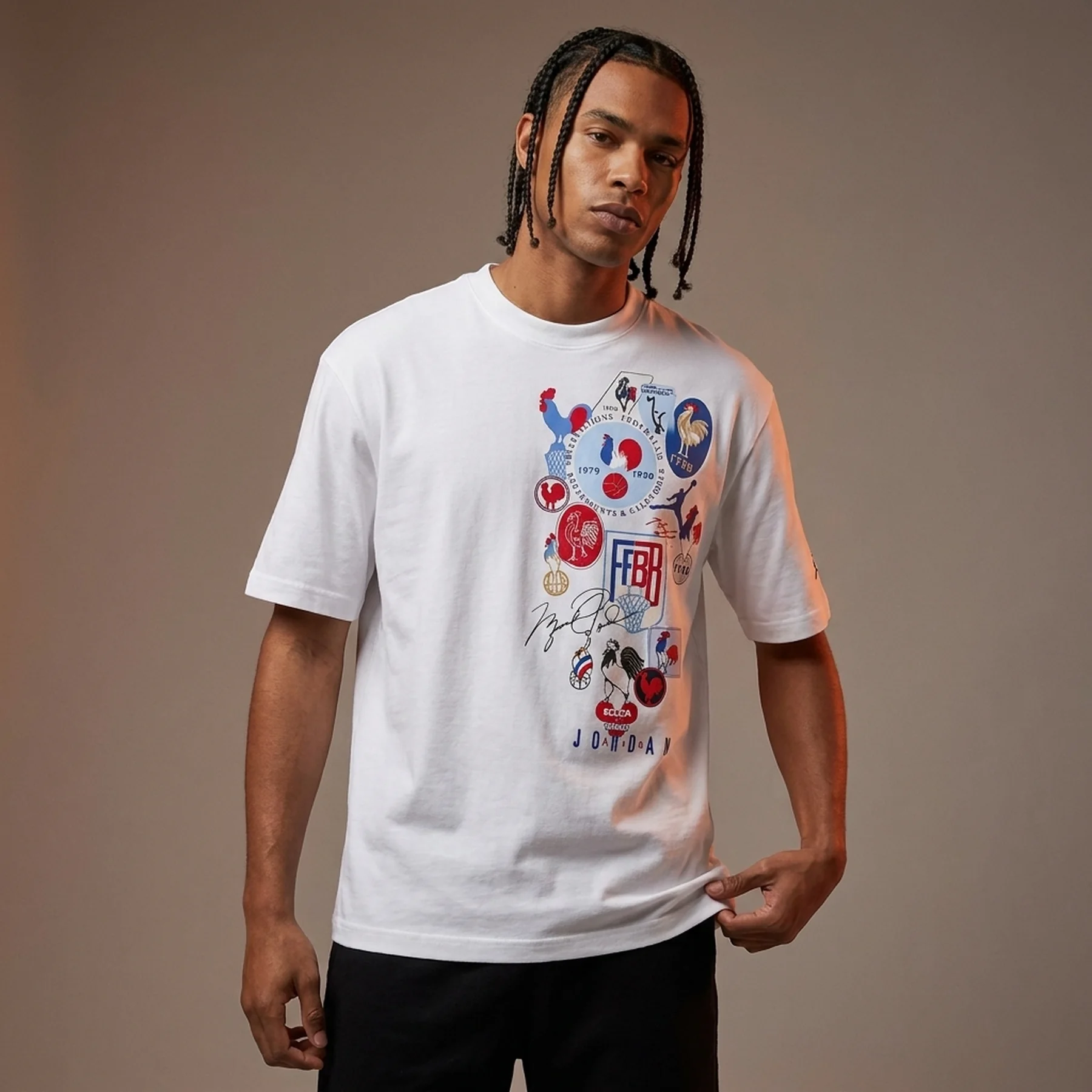 Футболка JORDAN T-SHIRT SPORT BASKETBALL WHITE