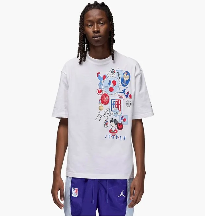 Футболка JORDAN T-SHIRT SPORT BASKETBALL WHITE