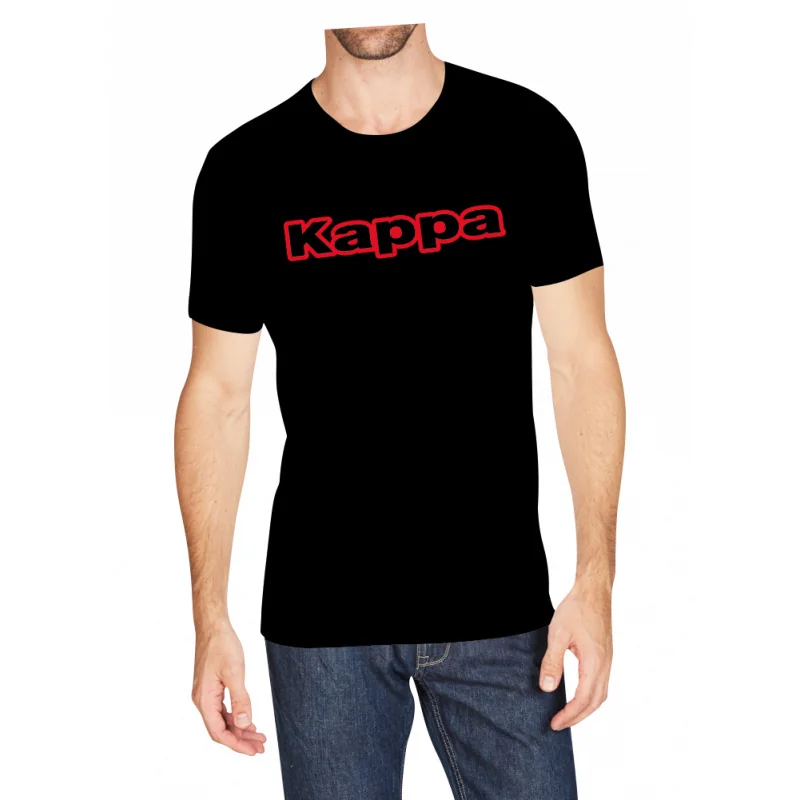 Футболка Kappa T-shirt Mezza Manica Girocollo con stampa logo pet чорний Чол XXL