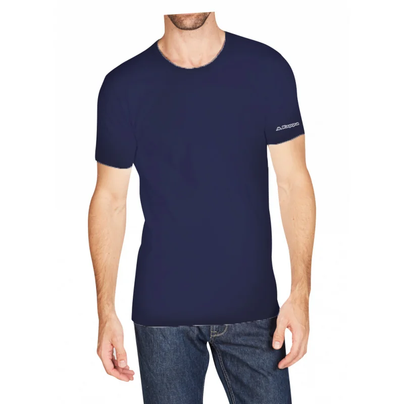Футболка Kappa T-shirt Mezza Manica Girocollo темно-синій Чол XXL (K1306 BluNavy)