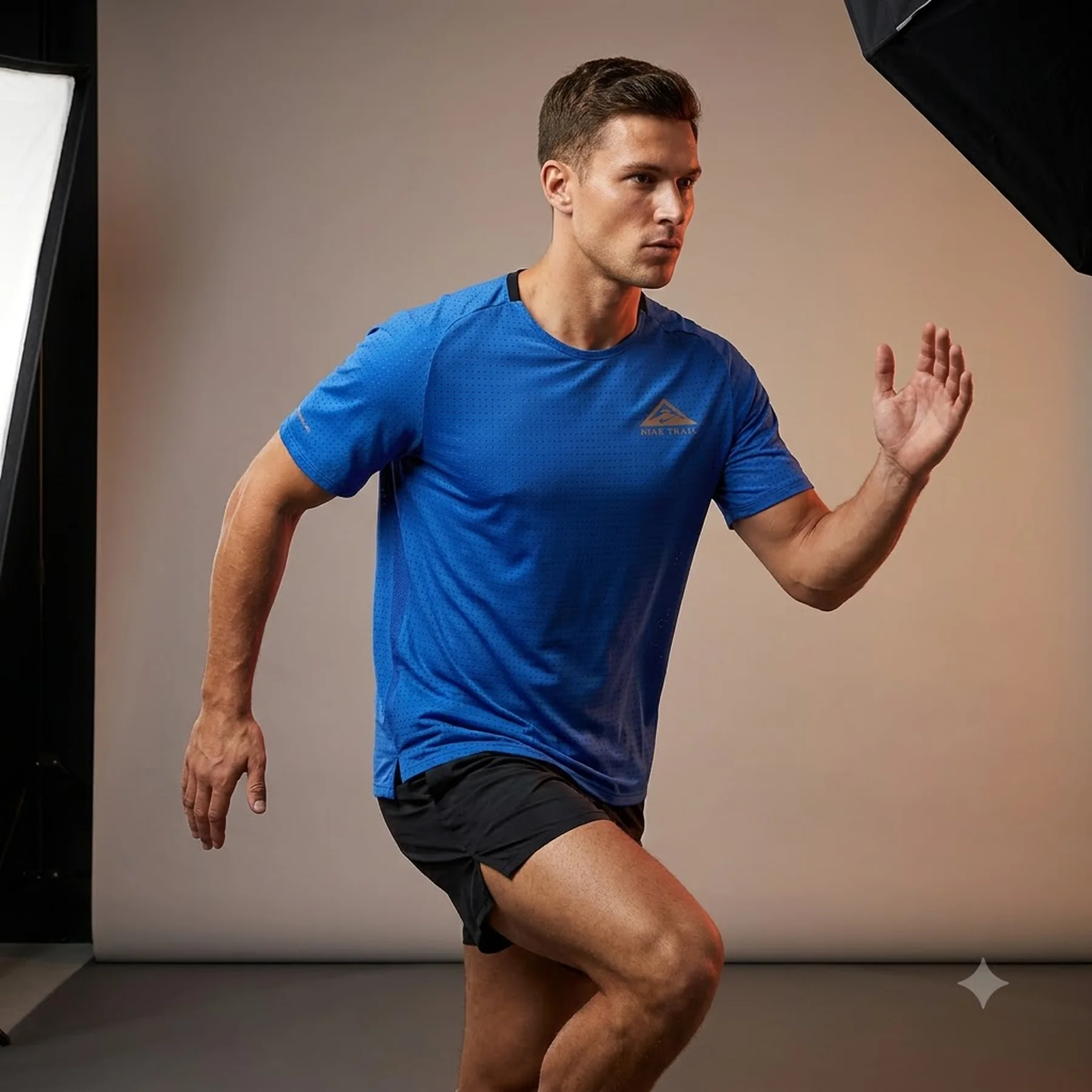 Футболка чоловіча Nike Df Solar Chase Ss Top (DV9305-405)