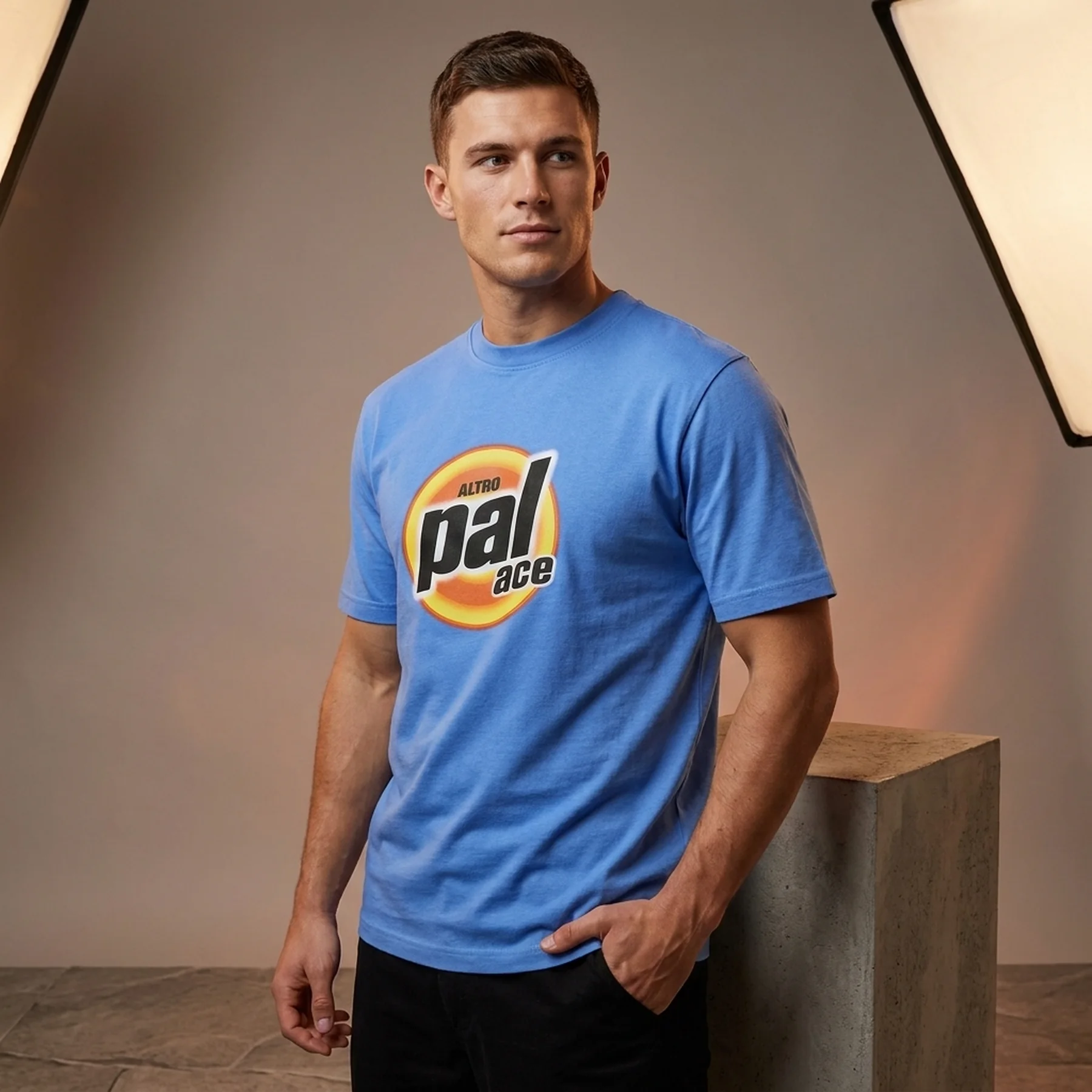 Футболка Palace Washed T-Shirt Palatial Blue