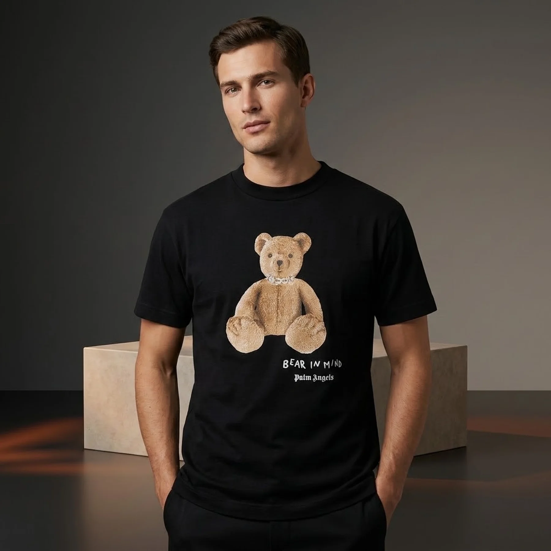 Футболка Palm Angels Bear in Mind T-Shirt Black