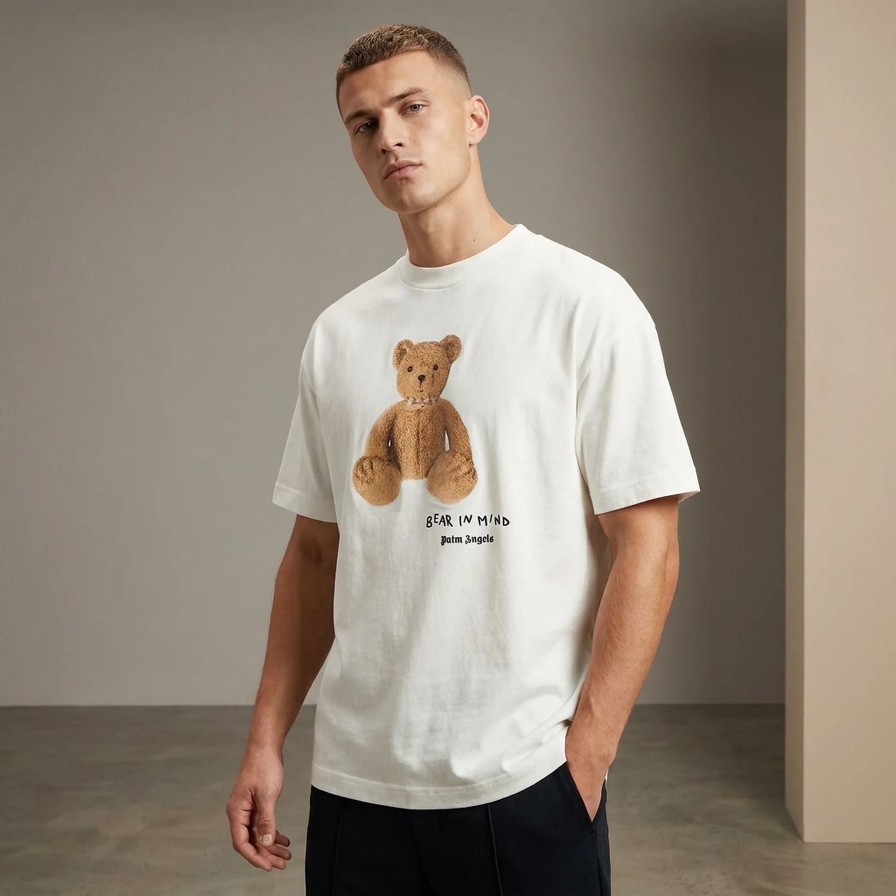 Футболка Palm Angels Bear in Mind T-Shirt White