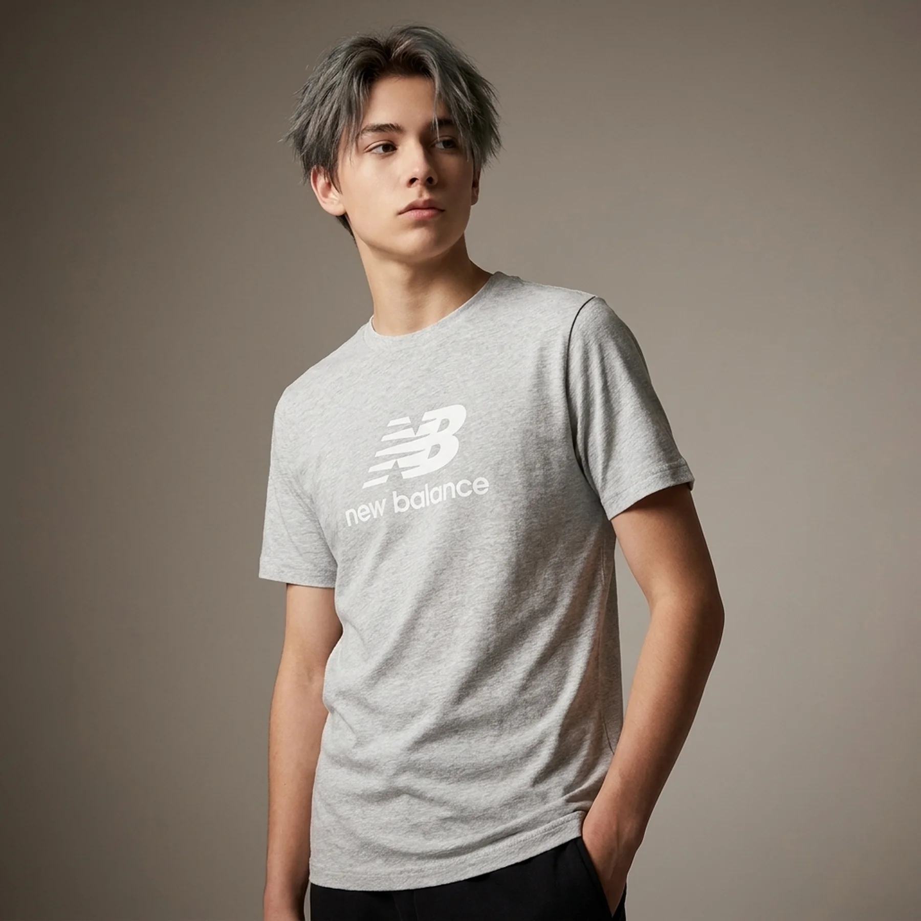 Футболка підліткова New Balance Essentials Stacked Logo Jersey (YT31541AG)