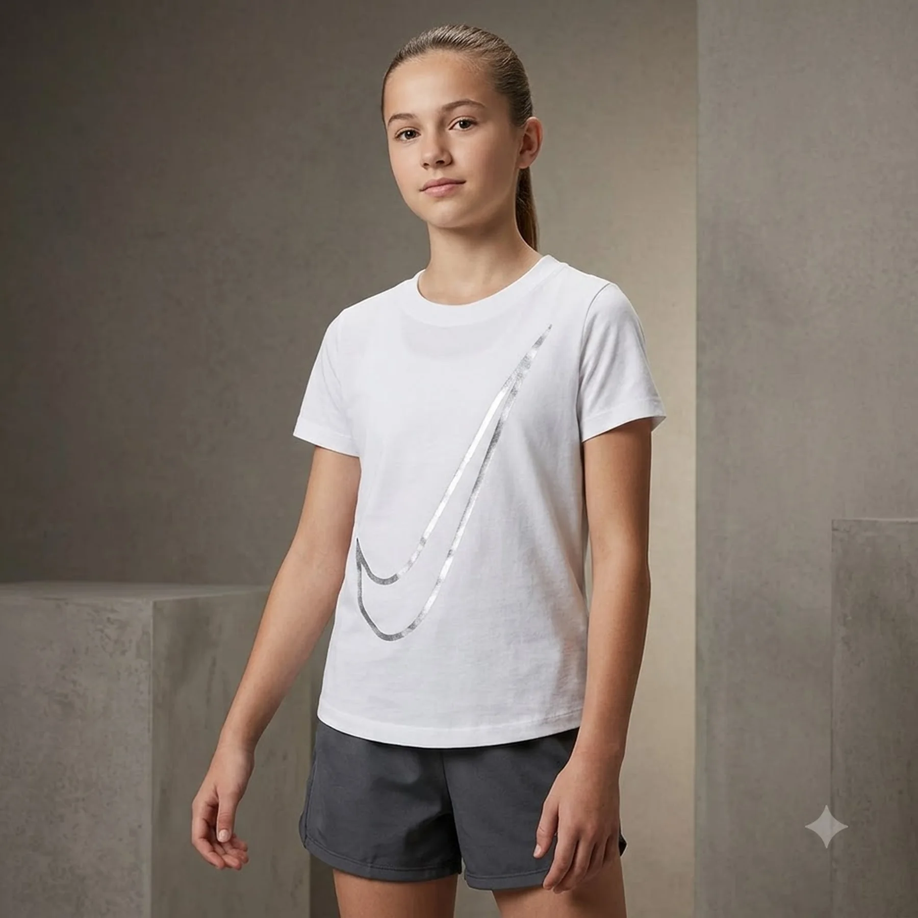 Футболка підліткова Nike G Nsw Tee Victory Swoosh (DC7057-100)