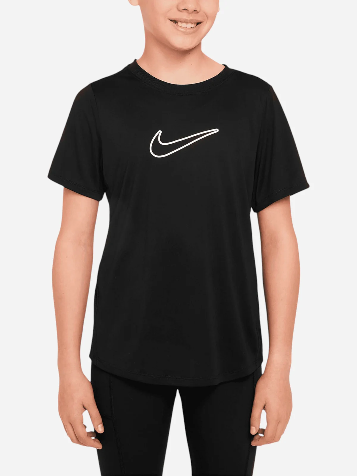 Футболка підліткова Nike One Fitted Dri-Fit Short-Sleeve Top (FZ5600-010)