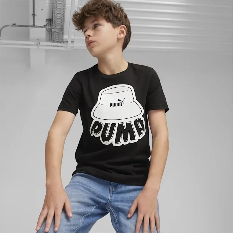 Футболка підліткова Puma Ess+ Mid 90S Graphic Tee Black (679720-01)