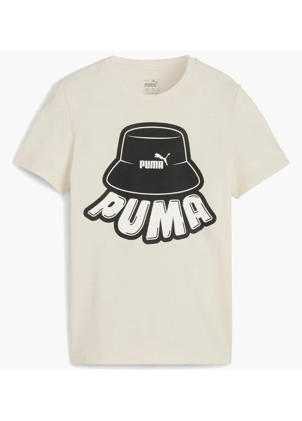 Футболка підліткова Puma Ess+ Mid 90S Youth Graphic Tee Beige (679720-87)