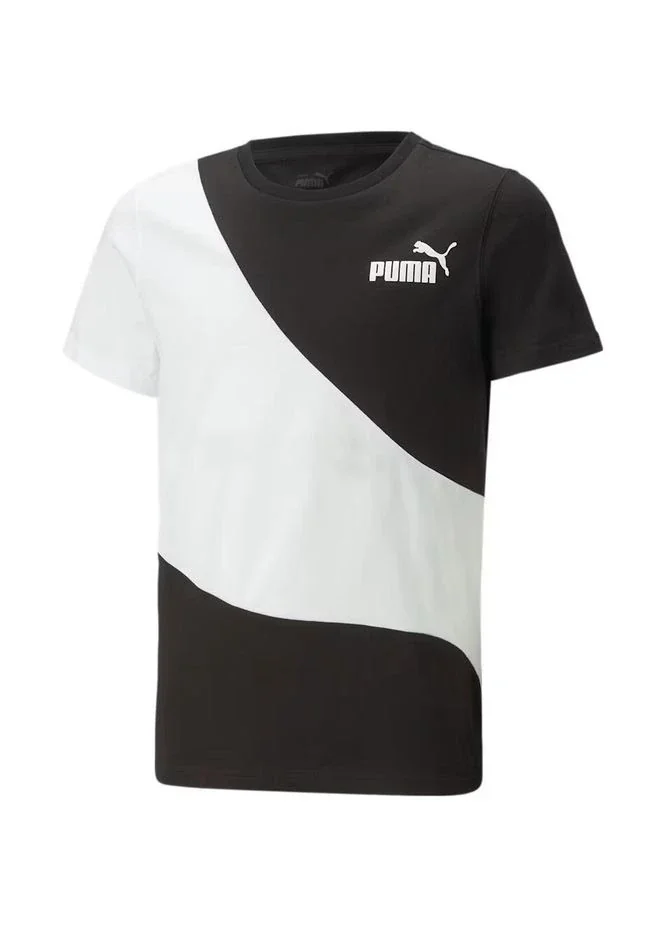 Футболка підліткова Puma Power Cat Tee Black/White (674231-01) — Одяг