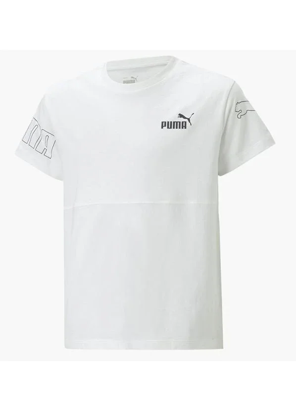 Футболка підліткова Puma Power Colour Block Tee Youth White (673547-02)