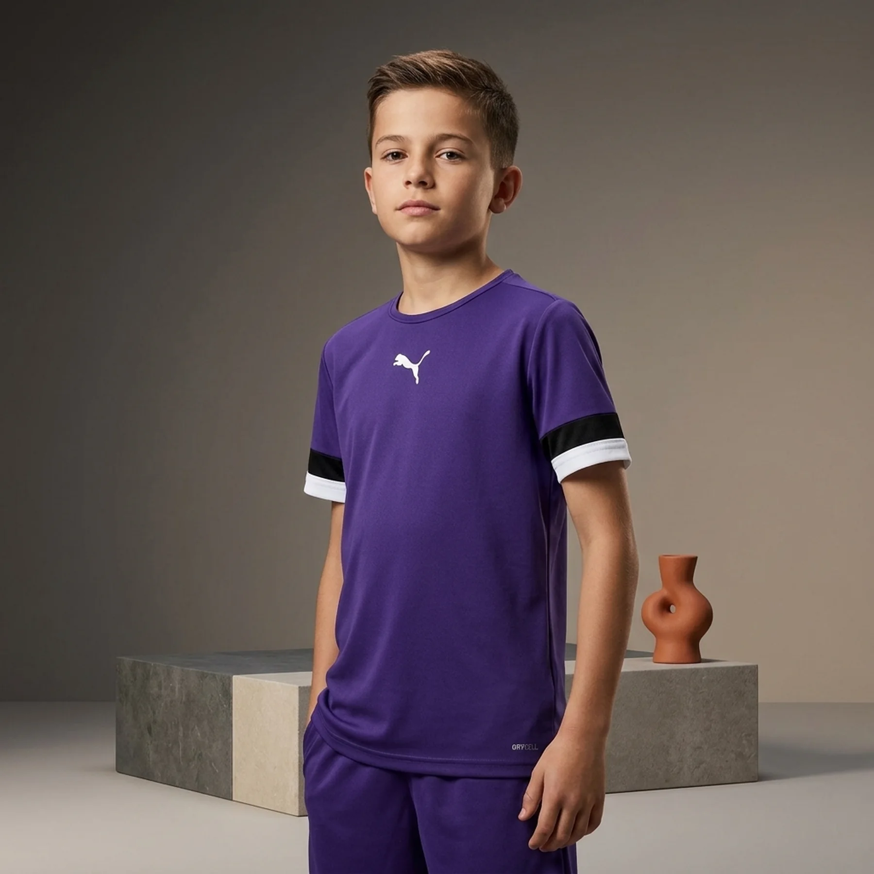 Футболка Puma teamRISE Jersey Jr фіолетовий Діт 128 см
