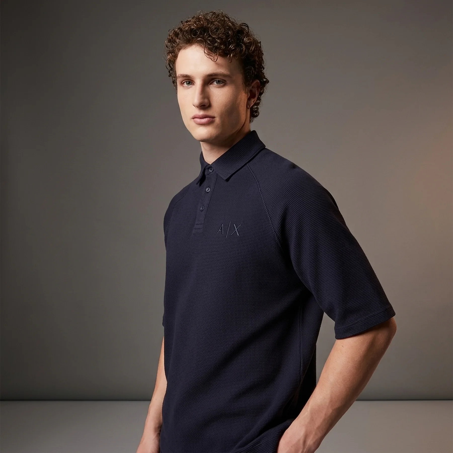 Футболка-поло Armani Exchange 1159833580 (Синій XXL)