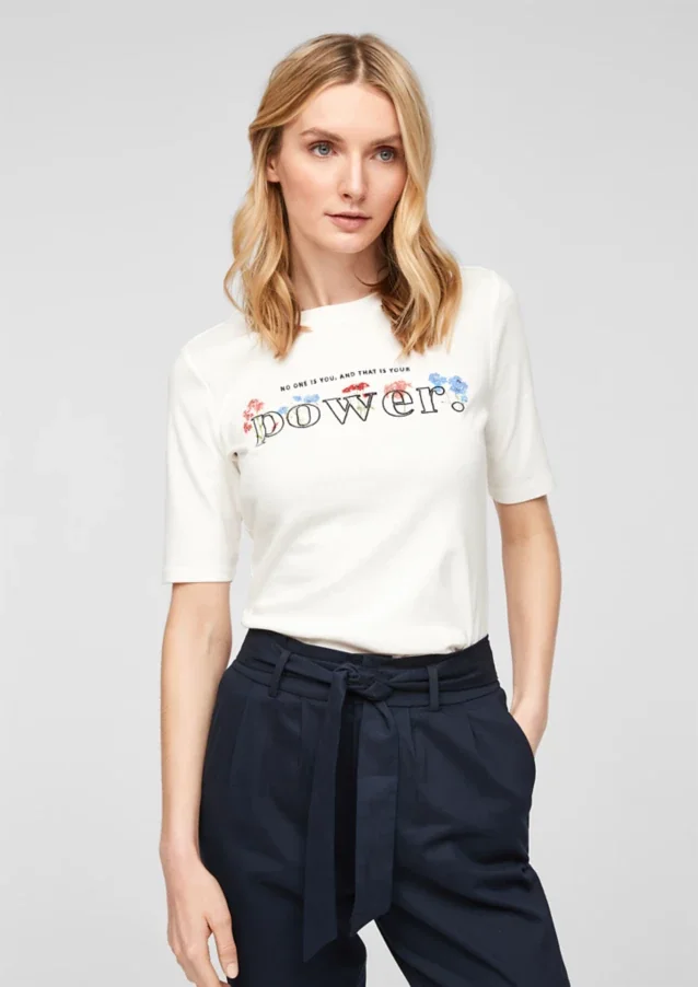 Футболка SLIM FIT 14.103.32.X054-02D2 s.Oliver 34 Білий