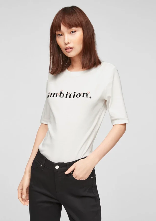Футболка SLIM FIT 14.103.32.X054-02D3 s.Oliver 36 Білий