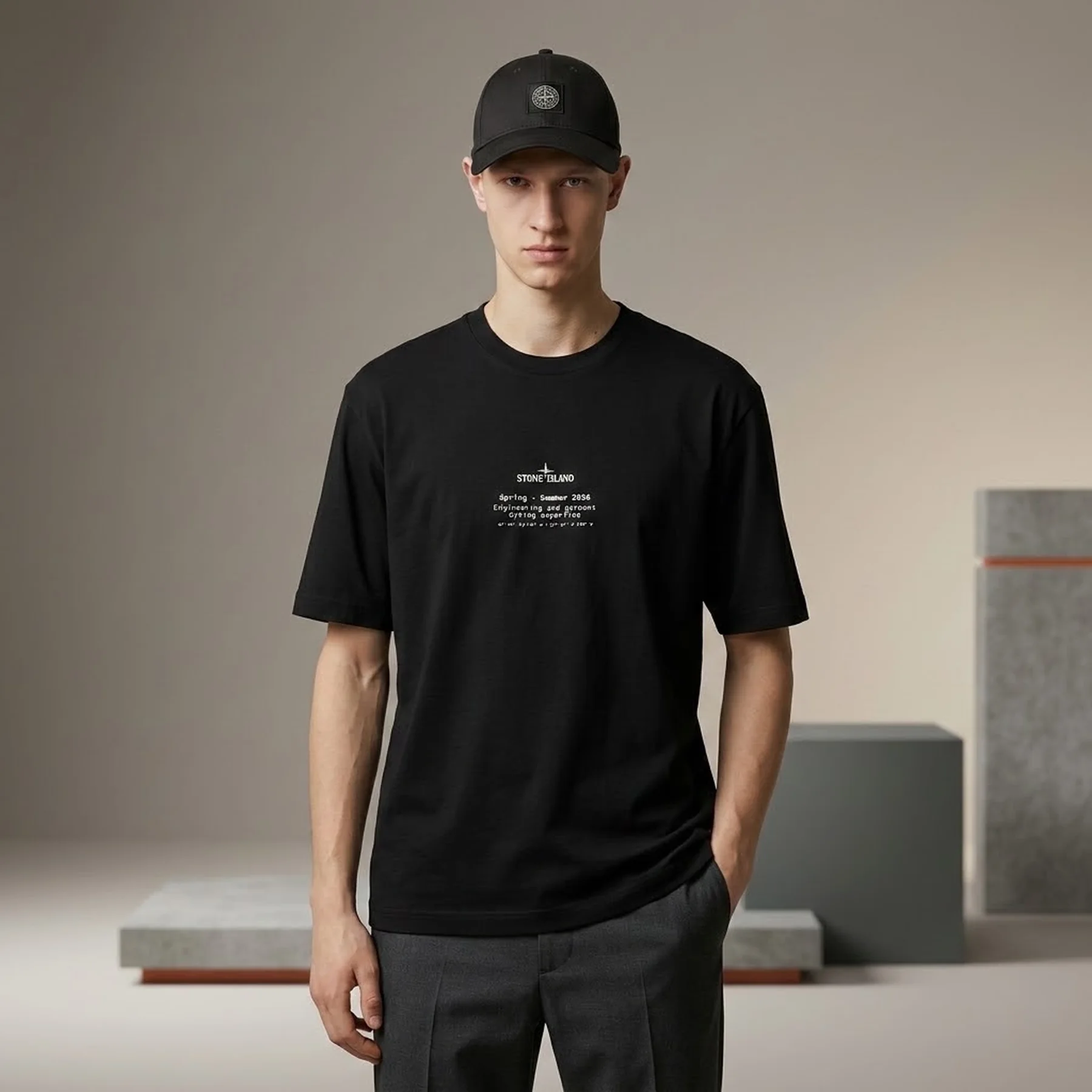 Футболка Stone Island V0029 big logo