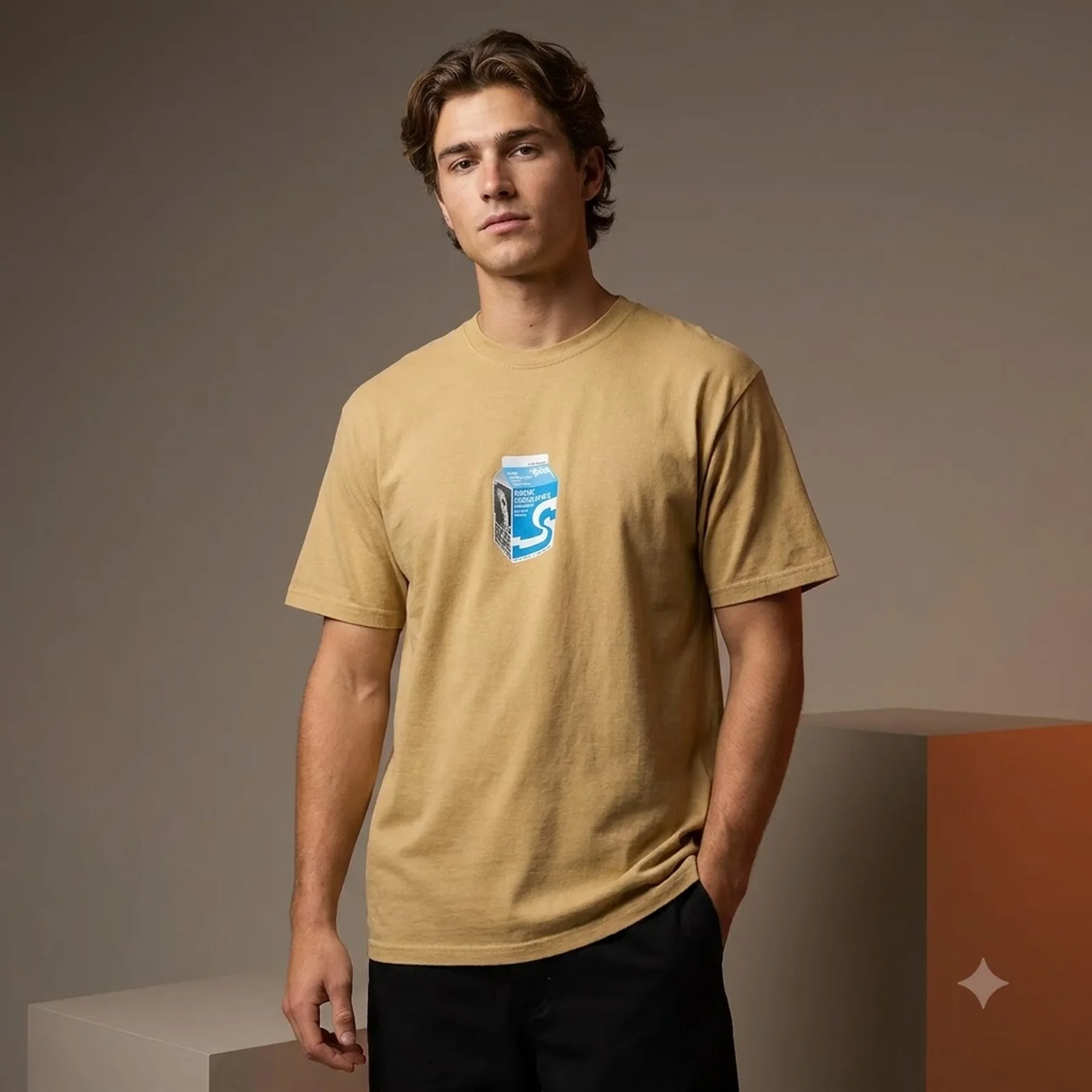 Футболка Stussy Milk Tee Curry