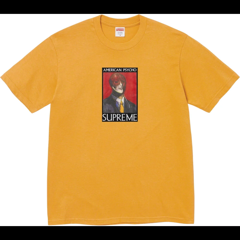 Футболка Supreme American Psycho Tee mustard