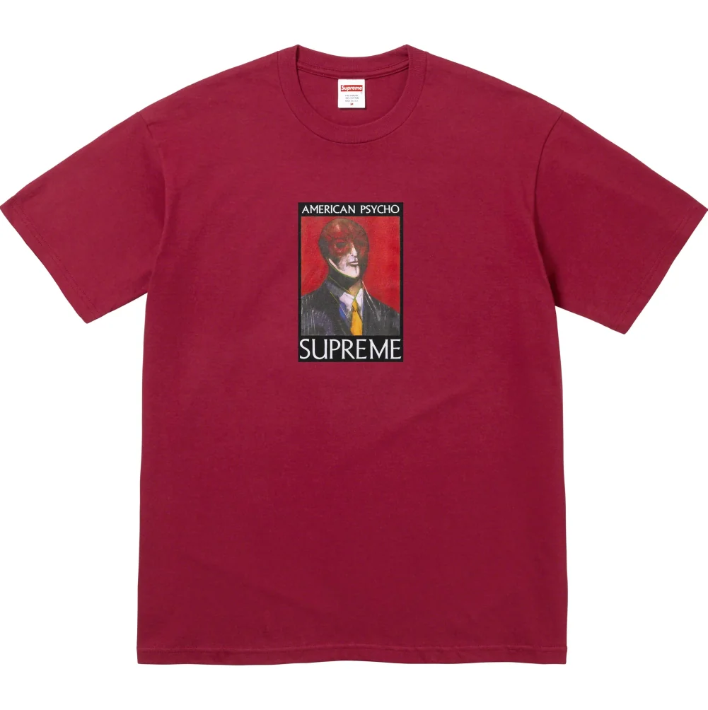 Футболка Supreme American Psycho Tee cardinal