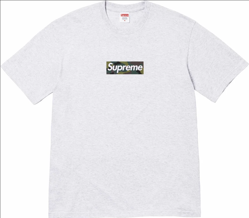 Футболка Supreme Box Logo Tee grey (FW23)