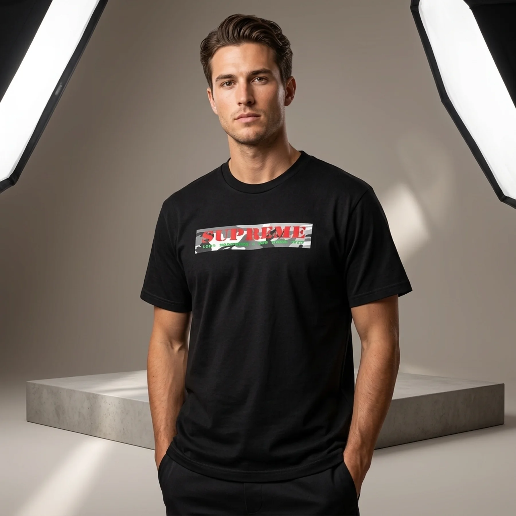 Футболка SUPREME HARDCORE TEE BLACK
