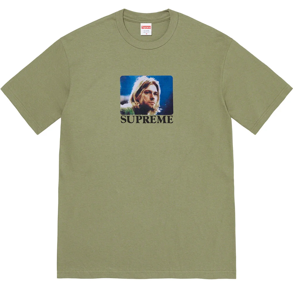 Футболка Supreme Kurt Cobain Tee Pale olive