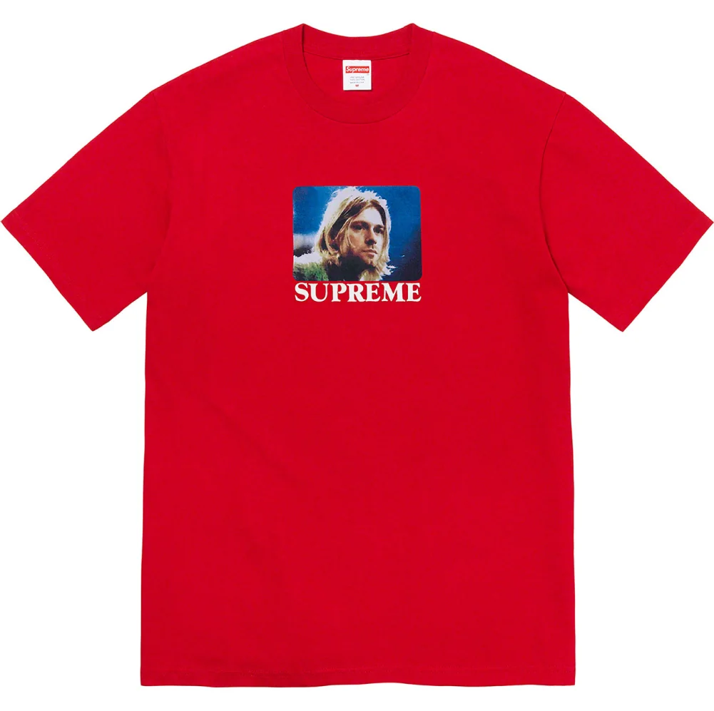 Футболка Supreme Kurt Cobain Tee Pale red