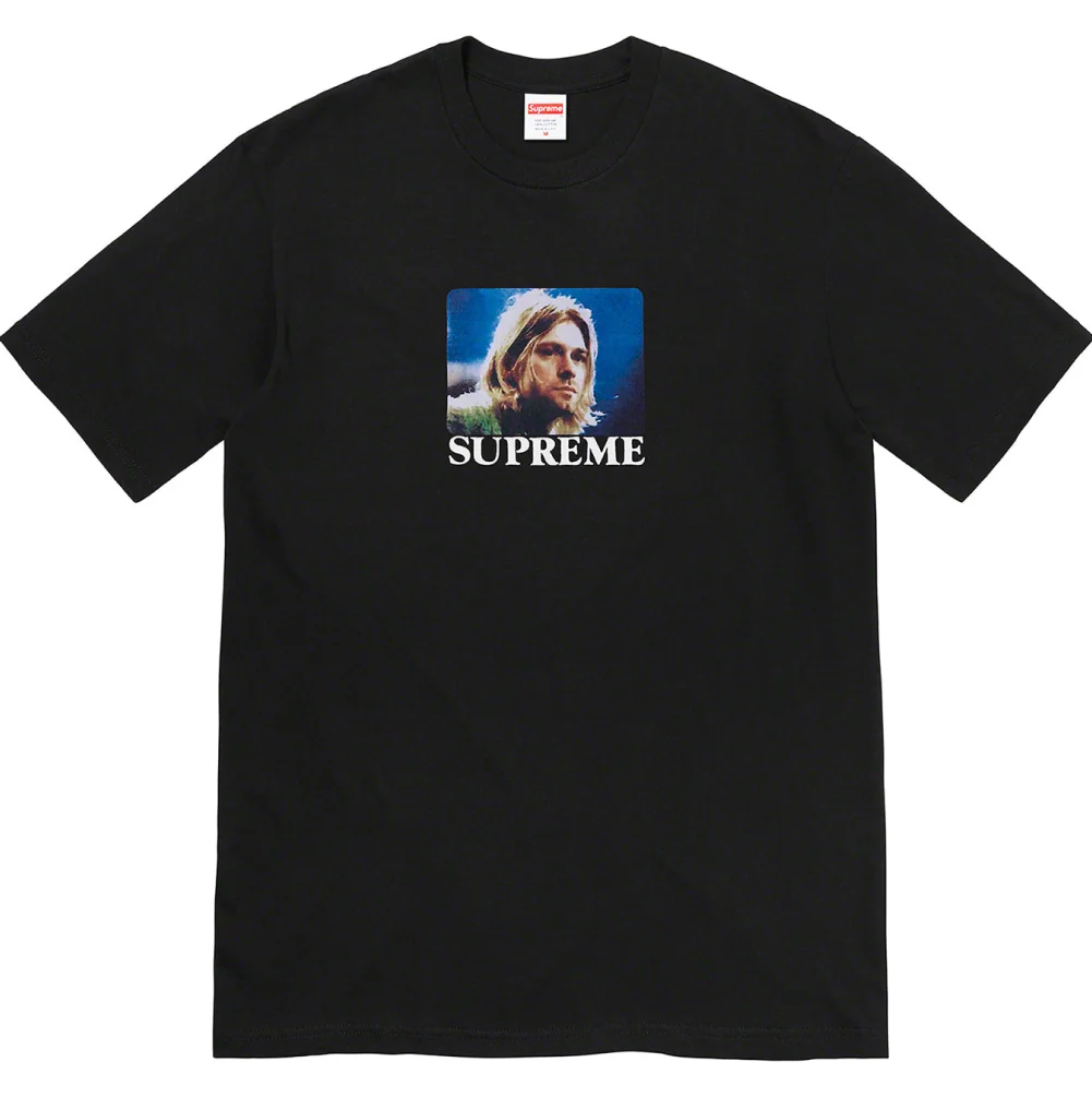 Футболка Supreme Kurt Cobain Tee Pale black