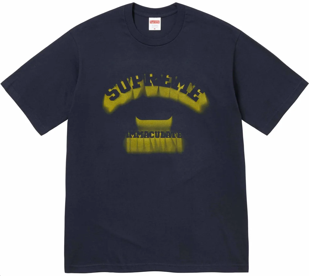 Футболка Supreme Shadow Tee Heather navy
