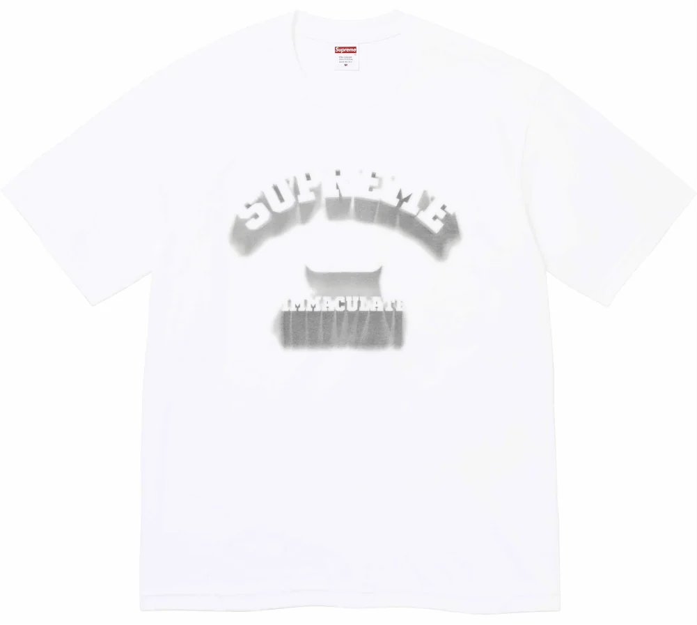 Футболка Supreme Shadow Tee Heather white