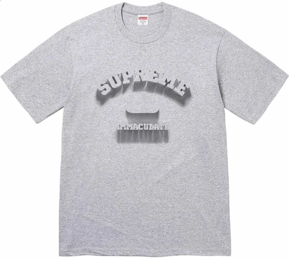 Футболка Supreme Shadow Tee Heather Grey