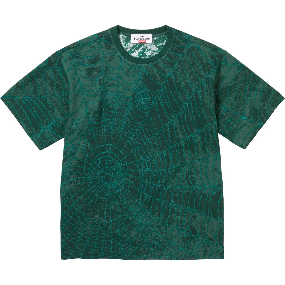 Футболка Supreme®/Stone Island® S/S Top Dark Green — Одяг
