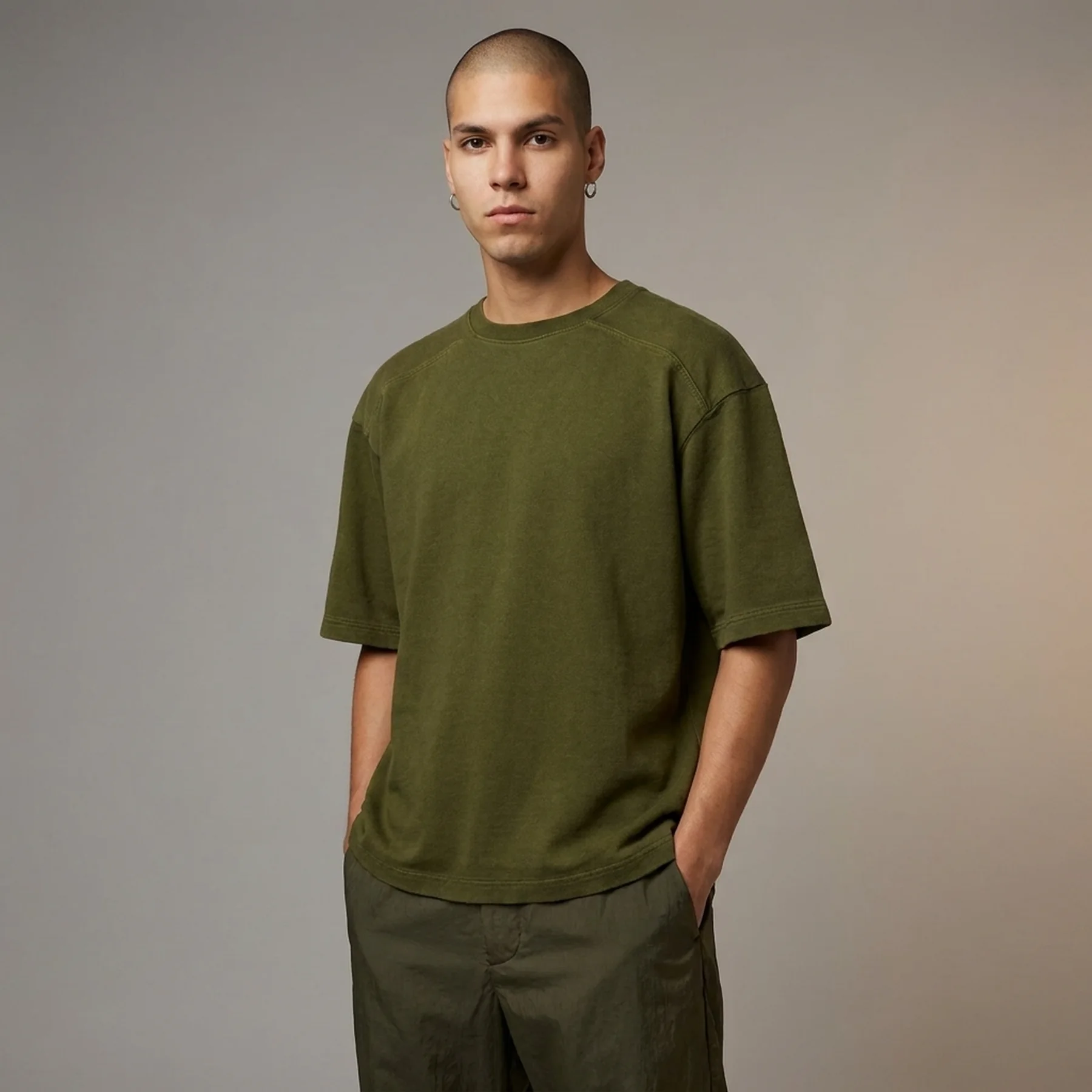 Футболка унісекс Nike Every Stitch Considered Garment Dyed Olive (FQ0276-355)